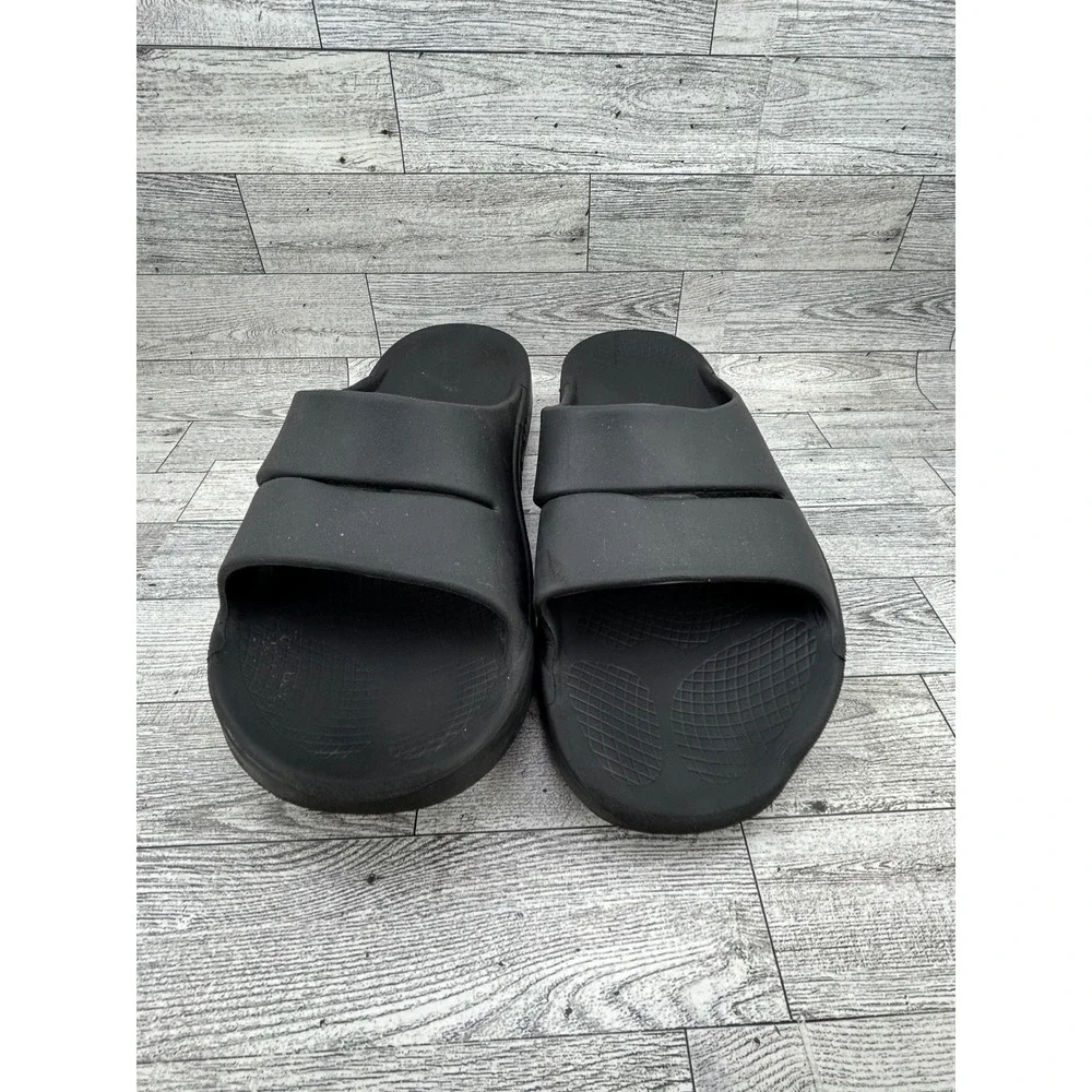 Oofos OOahh Sport Recovery Slides Black Mens 12 Womens 14 EU 45 Sandals Comfort